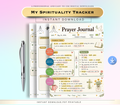 My Spirituality Tracker | Printable PDF &amp; PNG Faith Journal | Daily Spiritual Growth, Reflection &amp; Mindfulness Planner