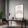 Calm Corner | Breathe and Belong Wall Art Printable | Minimalist Self-Care Quote Poster | Mindfulness &amp; Relaxation Decor | Instant Download