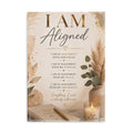 Hardcover Notebook — "I AM Aligned" Inspirational Journal (Affirmations, Faith & Gratitude)