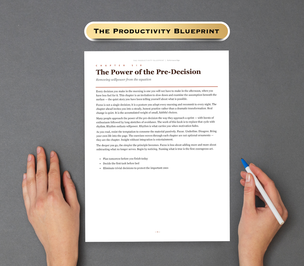 The Productivity Blueprint eBook | Your Guide to Better Focus, Time Management &amp; Success