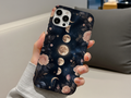Celestial Moon Phase Phone Case PNG | Boho Lunar Phone Case Design | Aesthetic Digital Download