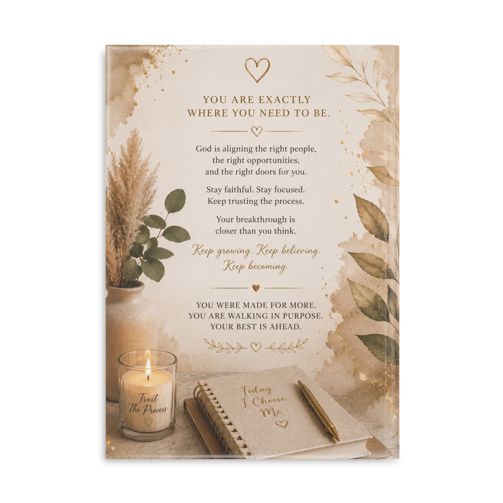 Hardcover Notebook — "I AM Aligned" Inspirational Journal (Affirmations, Faith & Gratitude)