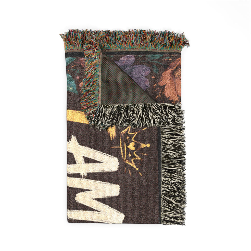 Christian Prayer Scene Woven Blanket | Inspirational Scripture Throw