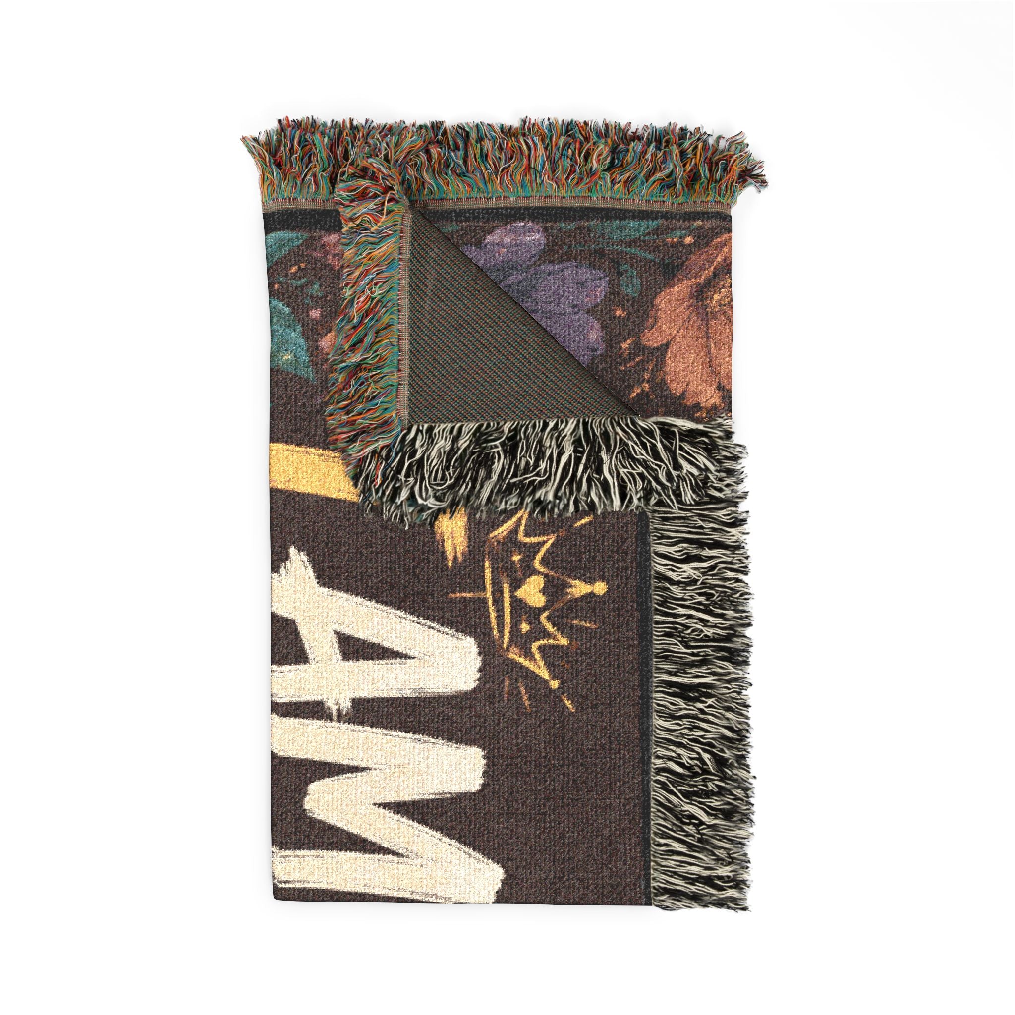 Christian Prayer Scene Woven Blanket | Inspirational Scripture Throw