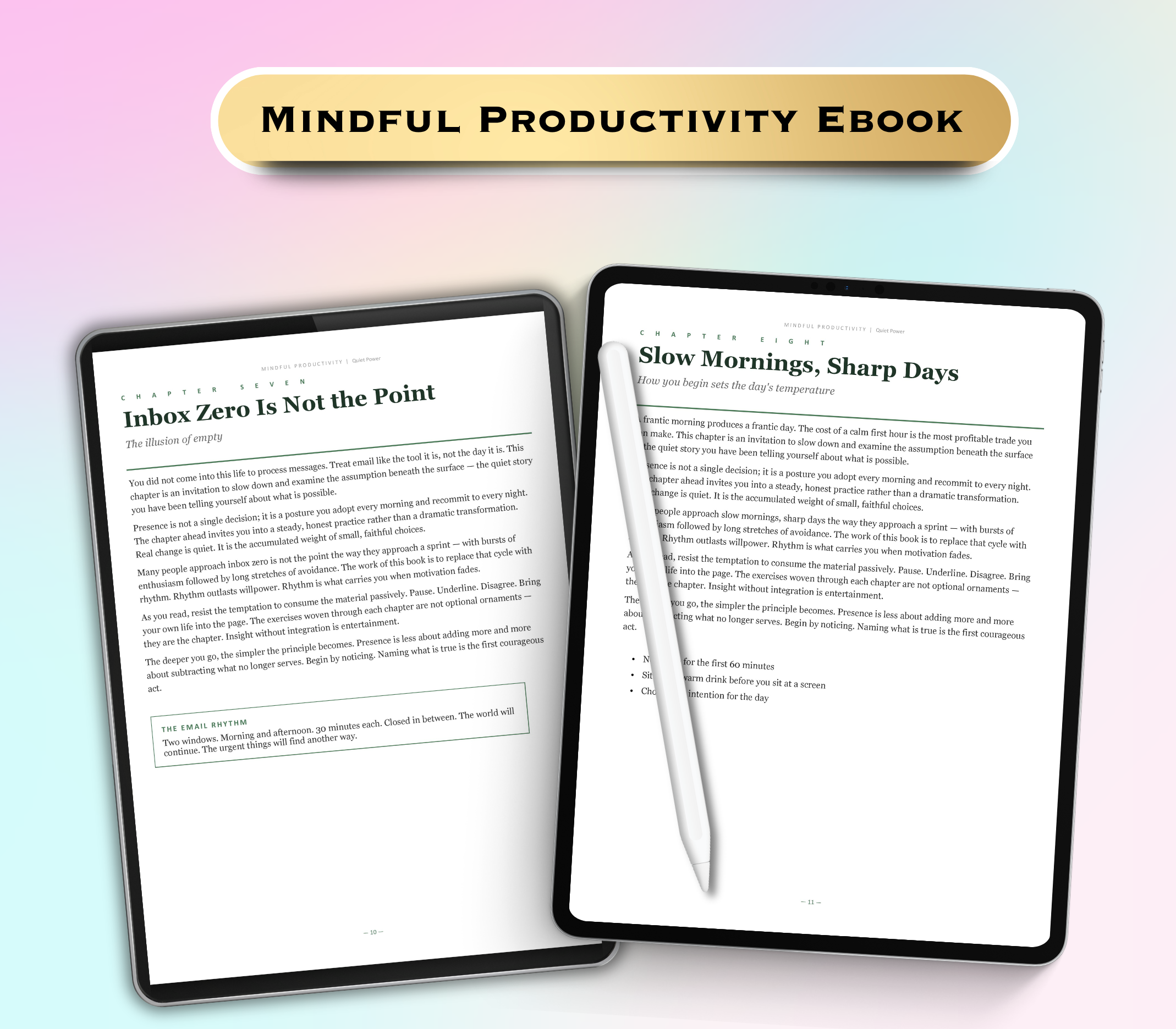 Mindful Productivity eBook | A Practical Guide to Focus, Balance &amp; Intentional Success