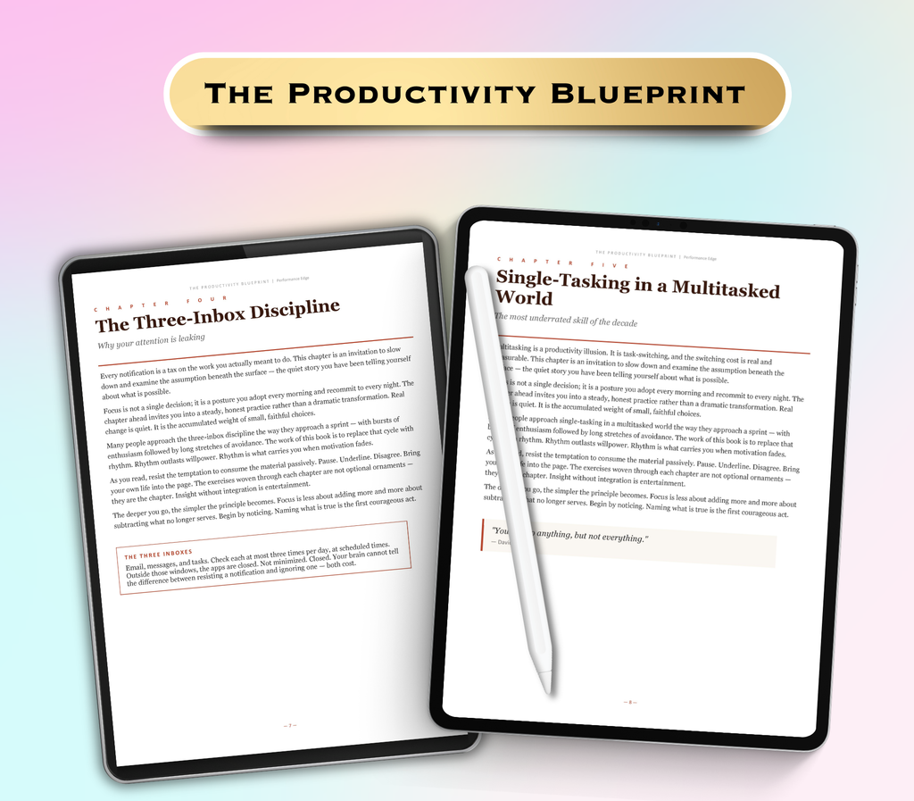 The Productivity Blueprint eBook | Your Guide to Better Focus, Time Management &amp; Success