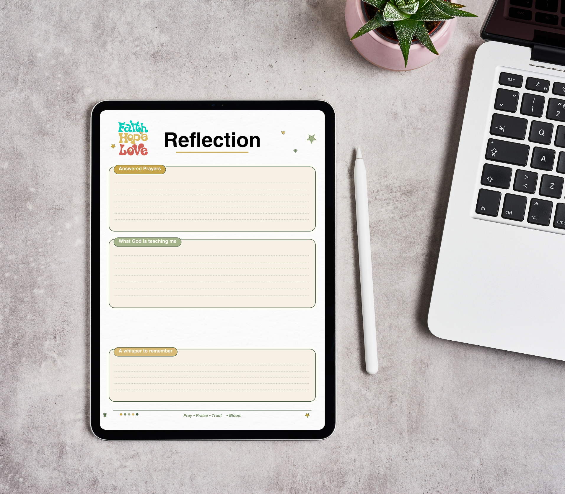 My Spirituality Tracker | Printable PDF &amp; PNG Faith Journal | Daily Spiritual Growth, Reflection &amp; Mindfulness Planner