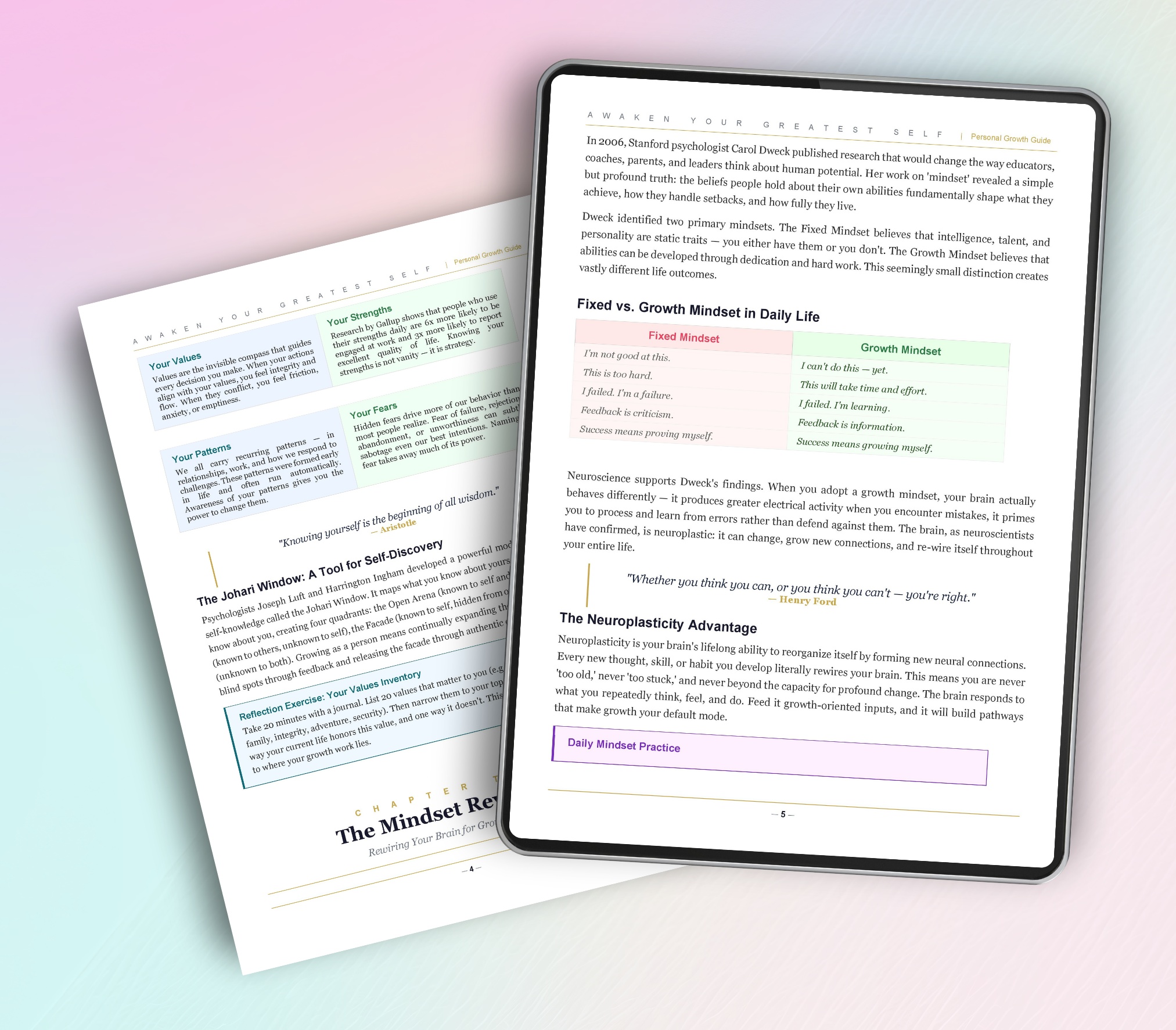 Awaken Your Greatest Self eBook | Personal Growth & amp; Self-Improvement Guide for Confidence and Purpose