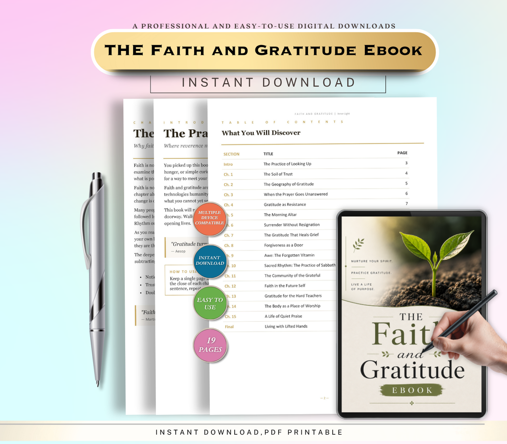 Faith and Gratitude eBook | A Guide to Spiritual Growth and Thankful Living