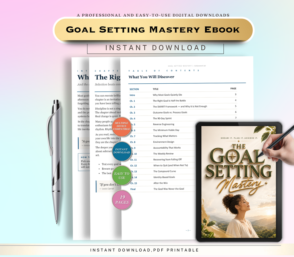 Goal Setting Mastery eBook | Your Blueprint for Achieving Meaningful Goals